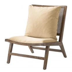 Maison Belfort Fauteuil Asilo - Tissu - Beige