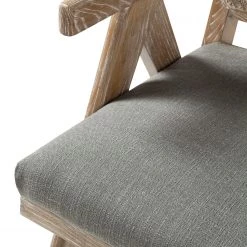 Maison Belfort Fauteuil Ruber - Tissu - Gris -Pas Cher Fauteuils Magasin 1000180875 200706 13482800006 DETAILS P000000001000180875