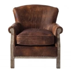 Maison Belfort Fauteuil Aleixo - Cuir - Marron -Pas Cher Fauteuils Magasin 1000180879 200708 10522900030 DETAILS P000000001000180879