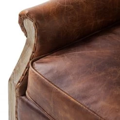 Maison Belfort Fauteuil Aleixo - Cuir - Marron -Pas Cher Fauteuils Magasin 1000180879 200708 10523000033 DETAILS P000000001000180879