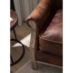 Maison Belfort Fauteuil Aleixo - Cuir - Marron -Pas Cher Fauteuils Magasin 1000180879 200723 13345500006 DETAILS P000000001000180879