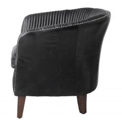 Ars manufacti Fauteuil Membre II - Cuir véritable - Noir -Pas Cher Fauteuils Magasin 1000180880 201021 13455500011 DETAILS P000000001000180880