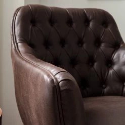 Ars manufacti Fauteuil Jundiai - Imitation cuir - Marron foncé -Pas Cher Fauteuils Magasin 1000180881 200723 13375300022 DETAILS P000000001000180881