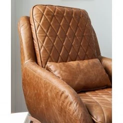 Ars manufacti Fauteuil Belrose II - Cuir véritable - Cognac -Pas Cher Fauteuils Magasin 1000180883 200723 13375900028 DETAILS P000000001000180883