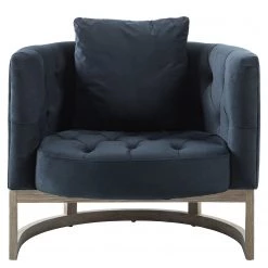 Maison Belfort Fauteuil Drysdale - Velours - Bleu marine 24 Maison Belfort Fauteuil Drysdale - Velours - Bleu marine -Pas Cher Fauteuils Magasin 1000180884 210129 13513100002 DETAILS P000000001000180884