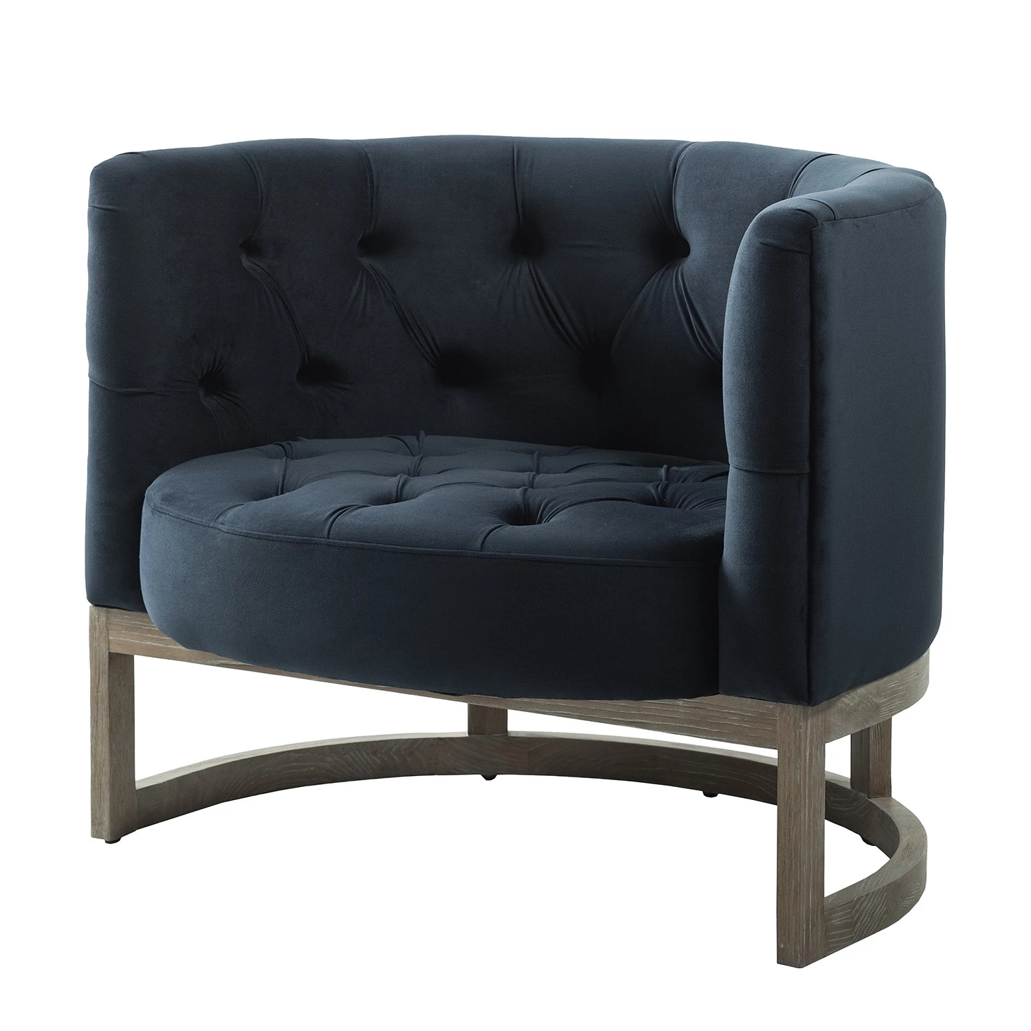 Maison Belfort Fauteuil Drysdale - Velours - Bleu marine 9 Maison Belfort Fauteuil Drysdale - Velours - Bleu marine – Image 7