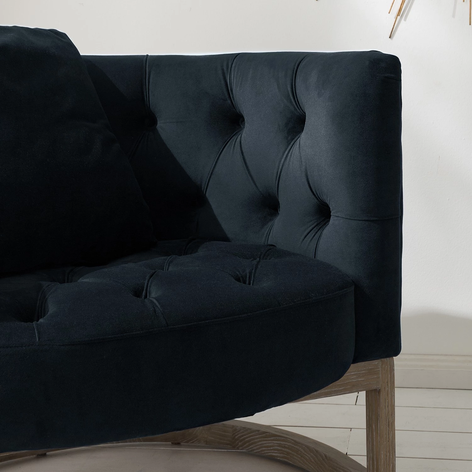 Maison Belfort Fauteuil Drysdale - Velours - Bleu marine 10 Maison Belfort Fauteuil Drysdale - Velours - Bleu marine – Image 8