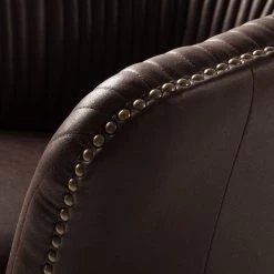 Ars manufacti Fauteuil Membre I - Imitation cuir - Marron foncé -Pas Cher Fauteuils Magasin 1000180892 210129 13514100016 DETAILS P000000001000180892