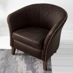 Ars manufacti Fauteuil Membre I - Imitation cuir - Marron foncé -Pas Cher Fauteuils Magasin 1000180892 210311 10223900013 MOOD DETAILS P000000001000180892 mood