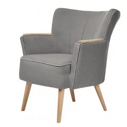 Mørteens Fauteuil Sayda II - Tissu structuré - Platine
