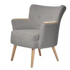 Mørteens Fauteuil Sayda I - Tissu structuré - Platine