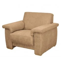 Modoform Fauteuil Picabu - Aspect cuir vieilli - Beige