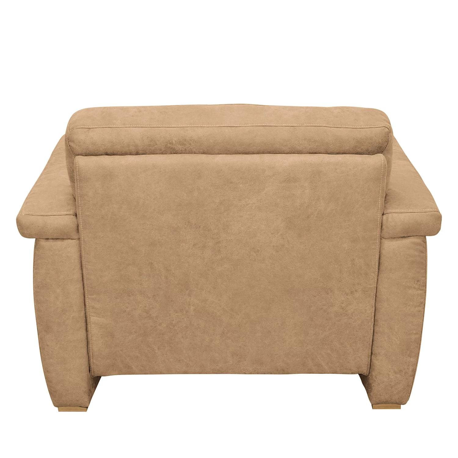 Modoform Fauteuil Picabu - Aspect cuir vieilli - Beige 7 Modoform Fauteuil Picabu - Aspect cuir vieilli - Beige – Image 5