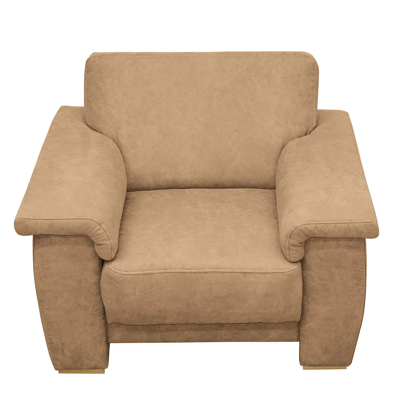 Modoform Fauteuil Picabu - Aspect cuir vieilli - Beige 8 Modoform Fauteuil Picabu - Aspect cuir vieilli - Beige – Image 6
