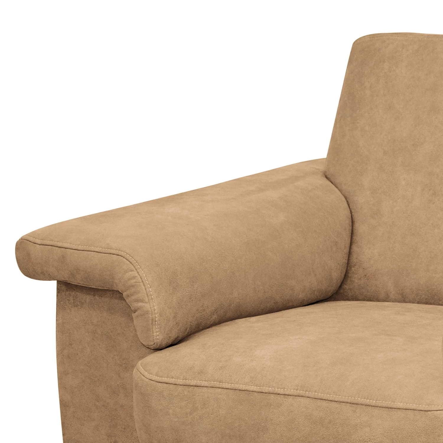 Modoform Fauteuil Picabu - Aspect cuir vieilli - Beige 9 Modoform Fauteuil Picabu - Aspect cuir vieilli - Beige – Image 7