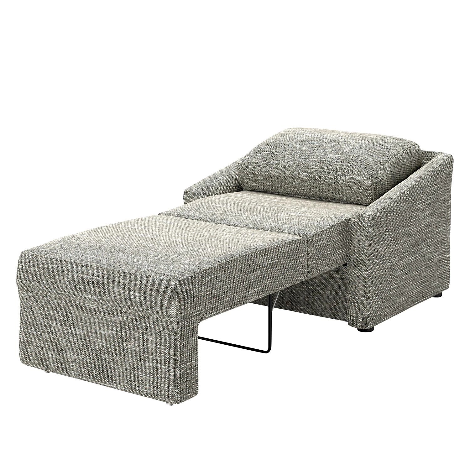 Loftscape Fauteuil convertible Rifton III - Tissu structuré - Gris 4 Loftscape Fauteuil convertible Rifton III - Tissu structuré - Gris – Image 2