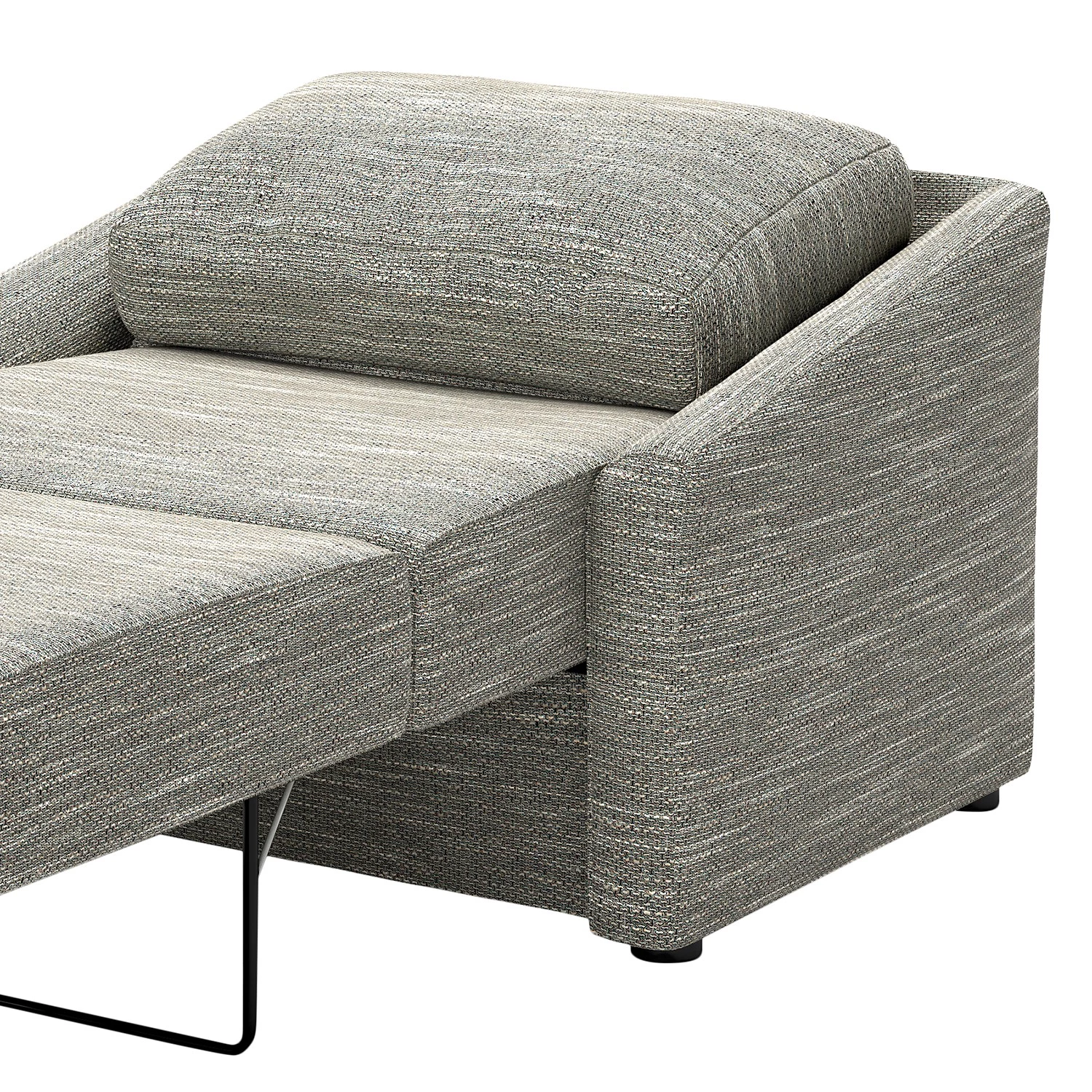 Loftscape Fauteuil convertible Rifton III - Tissu structuré - Gris 13 Loftscape Fauteuil convertible Rifton III - Tissu structuré - Gris – Image 11