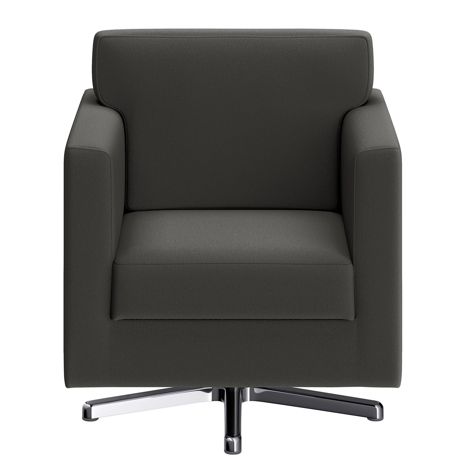 Loftscape Fauteuil Nibley II - Cuir pigmenté - Anthracite 5 Loftscape Fauteuil Nibley II - Cuir pigmenté - Anthracite – Image 3