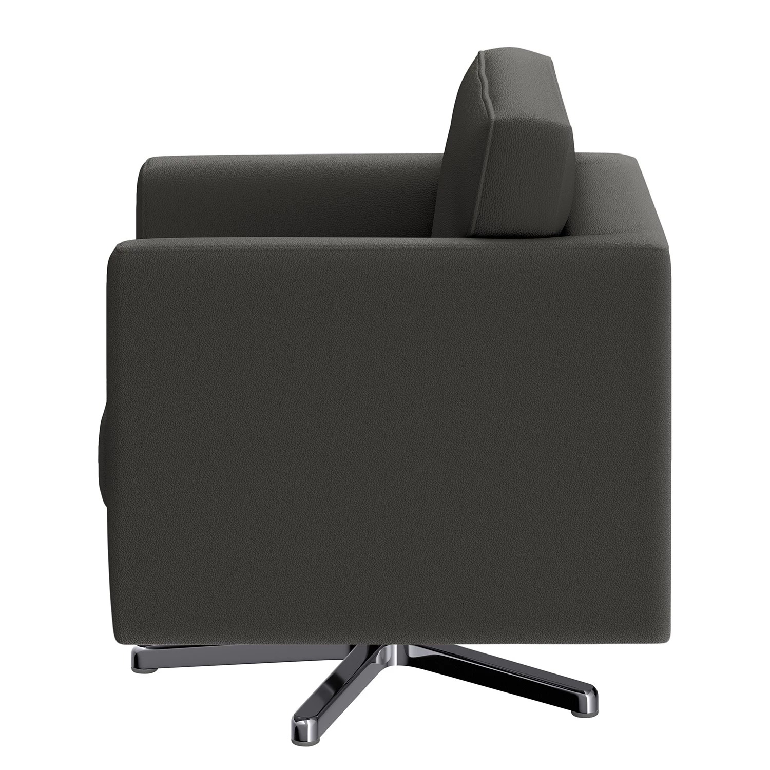 Loftscape Fauteuil Nibley II - Cuir pigmenté - Anthracite 6 Loftscape Fauteuil Nibley II - Cuir pigmenté - Anthracite – Image 4