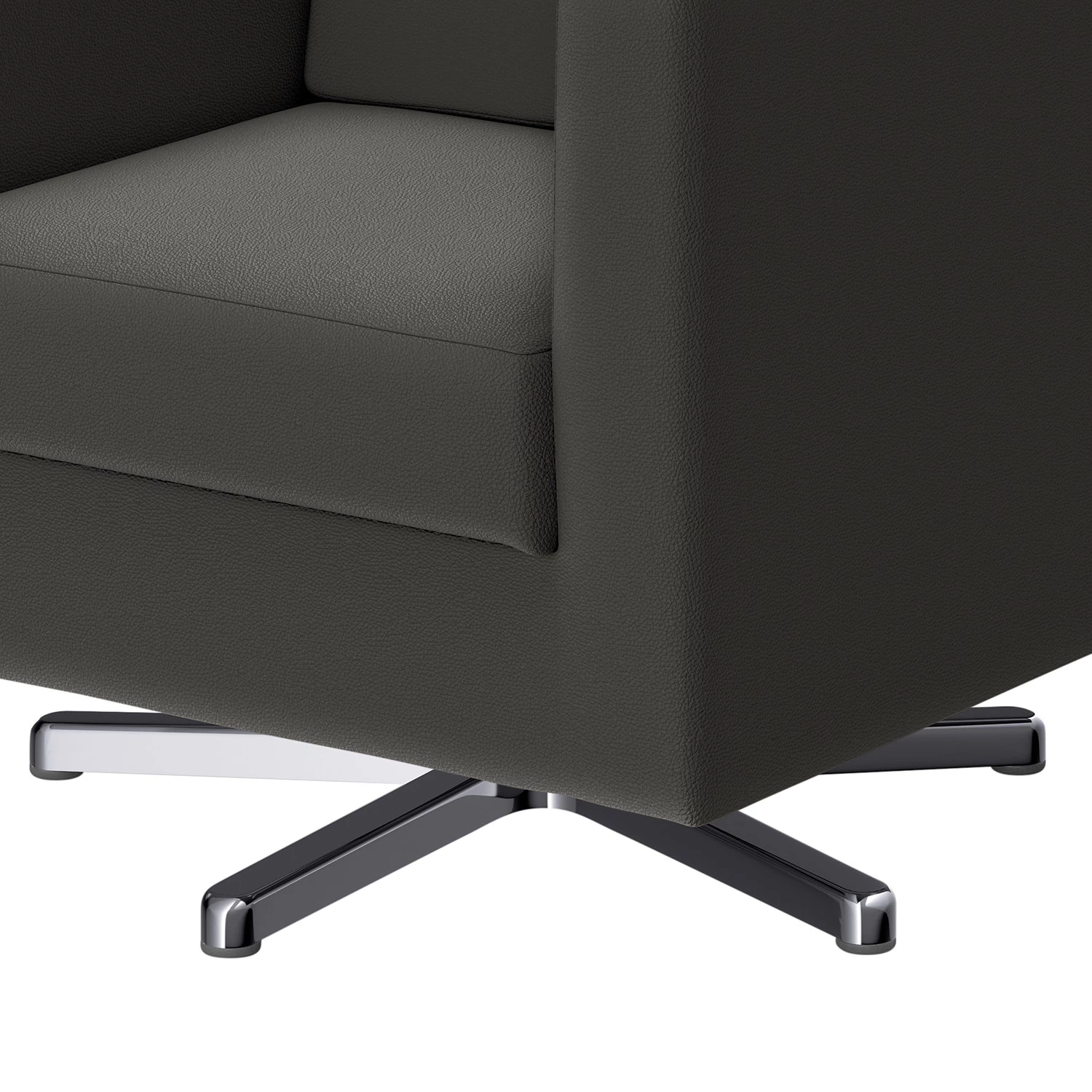 Loftscape Fauteuil Nibley II - Cuir pigmenté - Anthracite 11 Loftscape Fauteuil Nibley II - Cuir pigmenté - Anthracite – Image 9