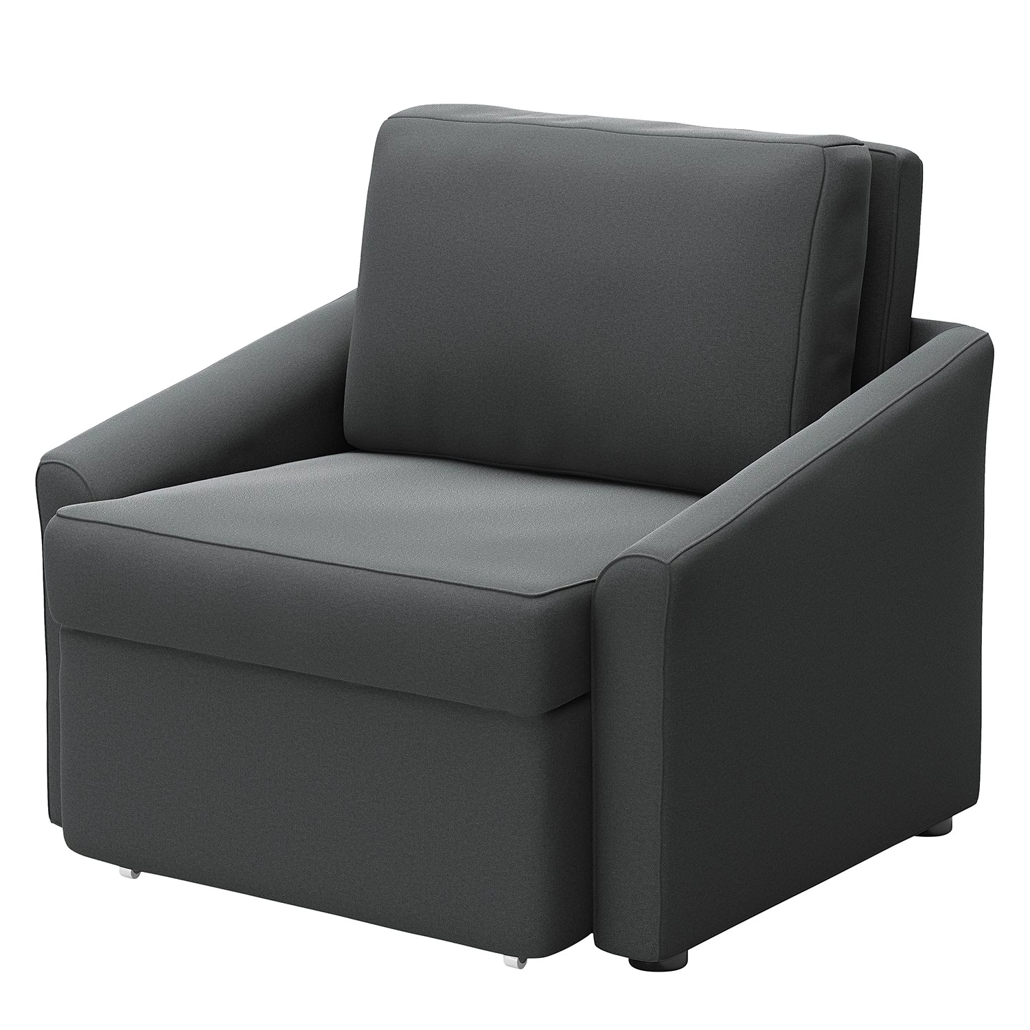 Modoform Fauteuil convertible Rifton II - Microfibre - Gris foncé 3 Modoform Fauteuil convertible Rifton II - Microfibre - Gris foncé