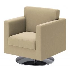 Loftscape Fauteuil Nibley III - Cuir véritable - Cappuccino