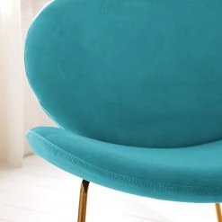 Jack & Alice Fauteuil Zadar I - Velours - Turquoise -Pas Cher Fauteuils Magasin 1000183928 200324 06272900003 DETAILS P000000001000183928