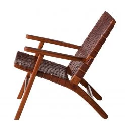 Ars manufacti Fauteuil design Bourbourg - Cuir tressé / Teck massif - marron cognac / Teck 26 Ars manufacti Fauteuil design Bourbourg - Cuir tressé / Teck massif - marron cognac / Teck -Pas Cher Fauteuils Magasin 1000183947 200204 15373200021 DETAILS P000000001000183947