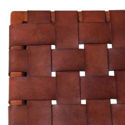 Ars manufacti Fauteuil design Bourbourg - Cuir tressé / Teck massif - marron cognac / Teck 30 Ars manufacti Fauteuil design Bourbourg - Cuir tressé / Teck massif - marron cognac / Teck -Pas Cher Fauteuils Magasin 1000183947 200204 15373200026 DETAILS P000000001000183947