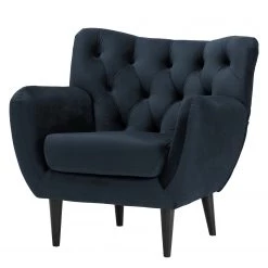 Norrwood Fauteuil Lowen I - Velours - Velours Ravi: Bleu foncé