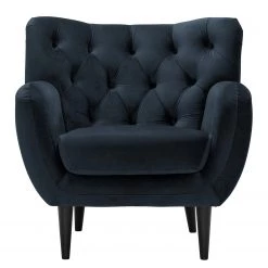 Norrwood Fauteuil Lowen I - Velours - Velours Ravi: Bleu foncé -Pas Cher Fauteuils Magasin 1000185035 190903 16060401684 DETAILS P000000001000185035
