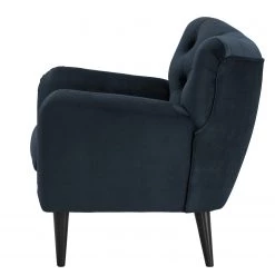 Norrwood Fauteuil Lowen I - Velours - Velours Ravi: Bleu foncé -Pas Cher Fauteuils Magasin 1000185035 190903 16060401685 DETAILS P000000001000185035