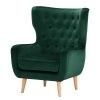 Norrwood Fauteuil Boyka I - Velours - Velours Ravi: Vert vieilli -Pas Cher Fauteuils Magasin 1000185182 190903 16080003230 IMAGE P000000001000185182