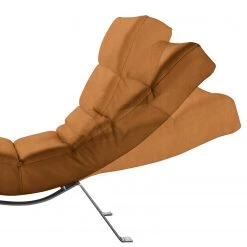 Loftscape Chaise relax Kasson - Microfibre Bice: Cognac - Chrome brillant -Pas Cher Fauteuils Magasin 1000185352 190917 17062000457 DETAILS P000000001000185352