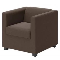 Loftscape Fauteuil Wilno I - Cuir véritable - Marron foncé