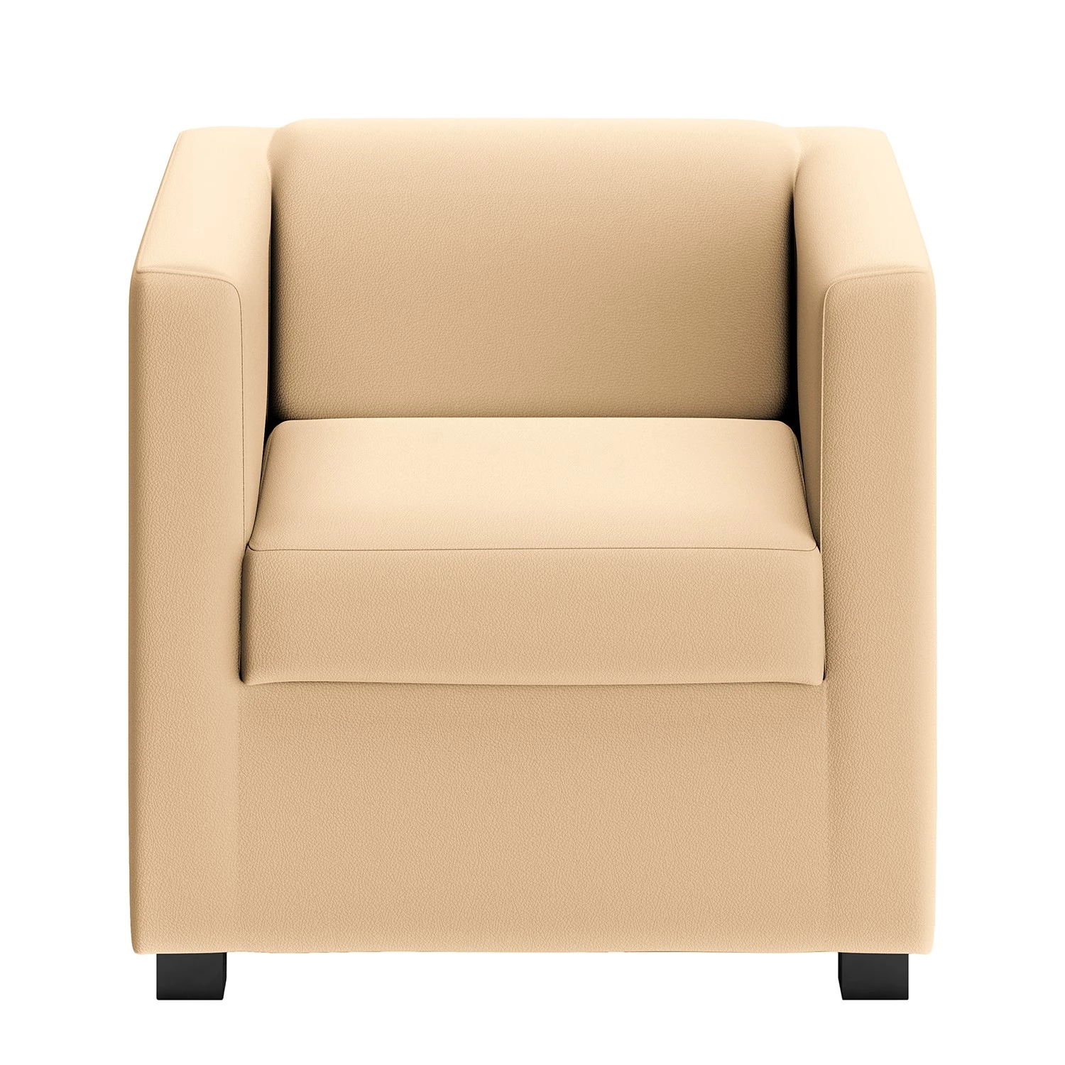 Loftscape Fauteuil Wilno VI - Cuir pigmenté - Crème 4 Loftscape Fauteuil Wilno VI - Cuir pigmenté - Crème – Image 2