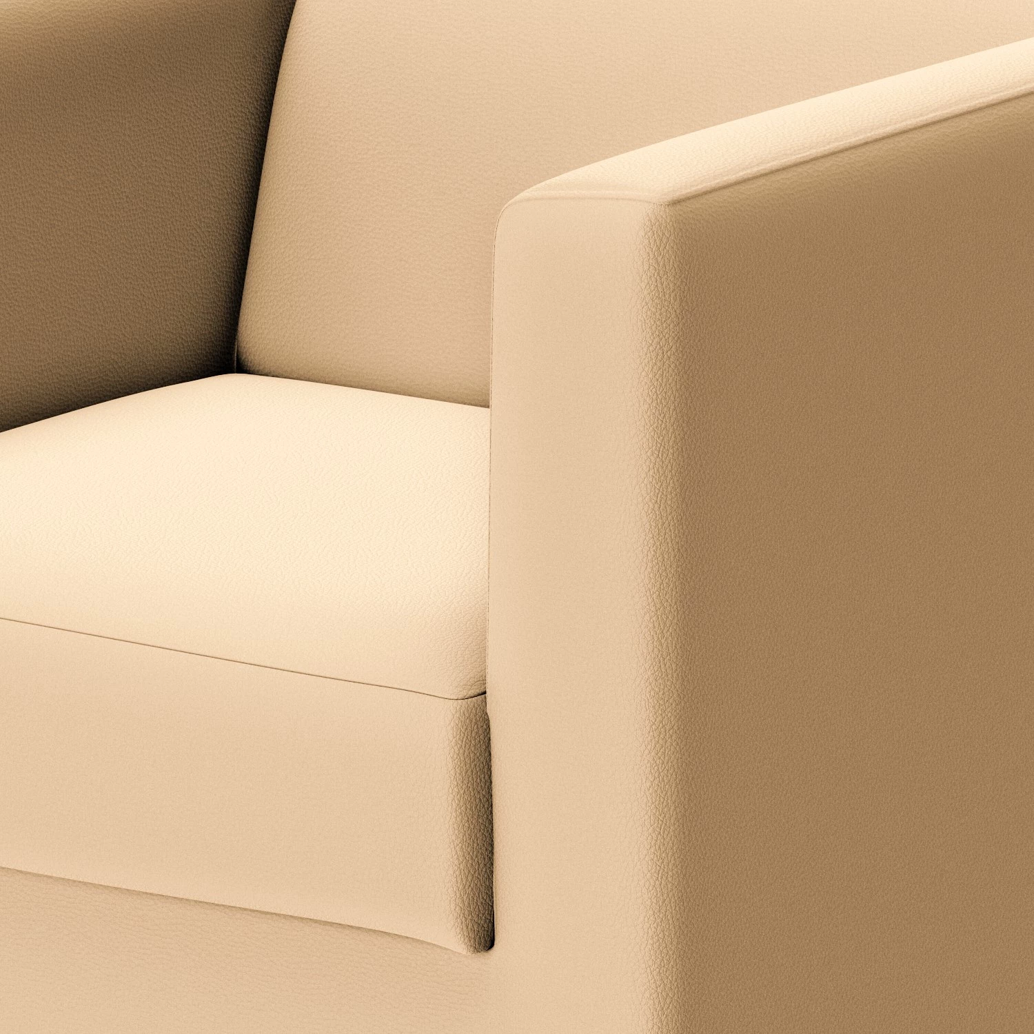 Loftscape Fauteuil Wilno VI - Cuir pigmenté - Crème 9 Loftscape Fauteuil Wilno VI - Cuir pigmenté - Crème – Image 7