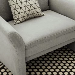 Modoform Fauteuil Capoma II - Aspect cuir vieilli - Gris clair - Largeur : 100 cm -Pas Cher Fauteuils Magasin 1000186789 210323 15262702118 MOOD DETAILS P000000001000186789 mood