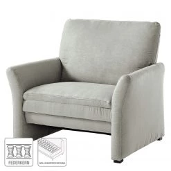 Modoform Fauteuil Capoma II - Aspect cuir vieilli - Gris clair - Largeur : 100 cm -Pas Cher Fauteuils Magasin 1000186789 210323 15262702119 DETAILS P000000001000186789