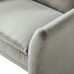 Modoform Fauteuil Capoma II - Aspect cuir vieilli - Gris clair - Largeur : 100 cm -Pas Cher Fauteuils Magasin 1000186789 210323 15262902124 DETAILS P000000001000186789