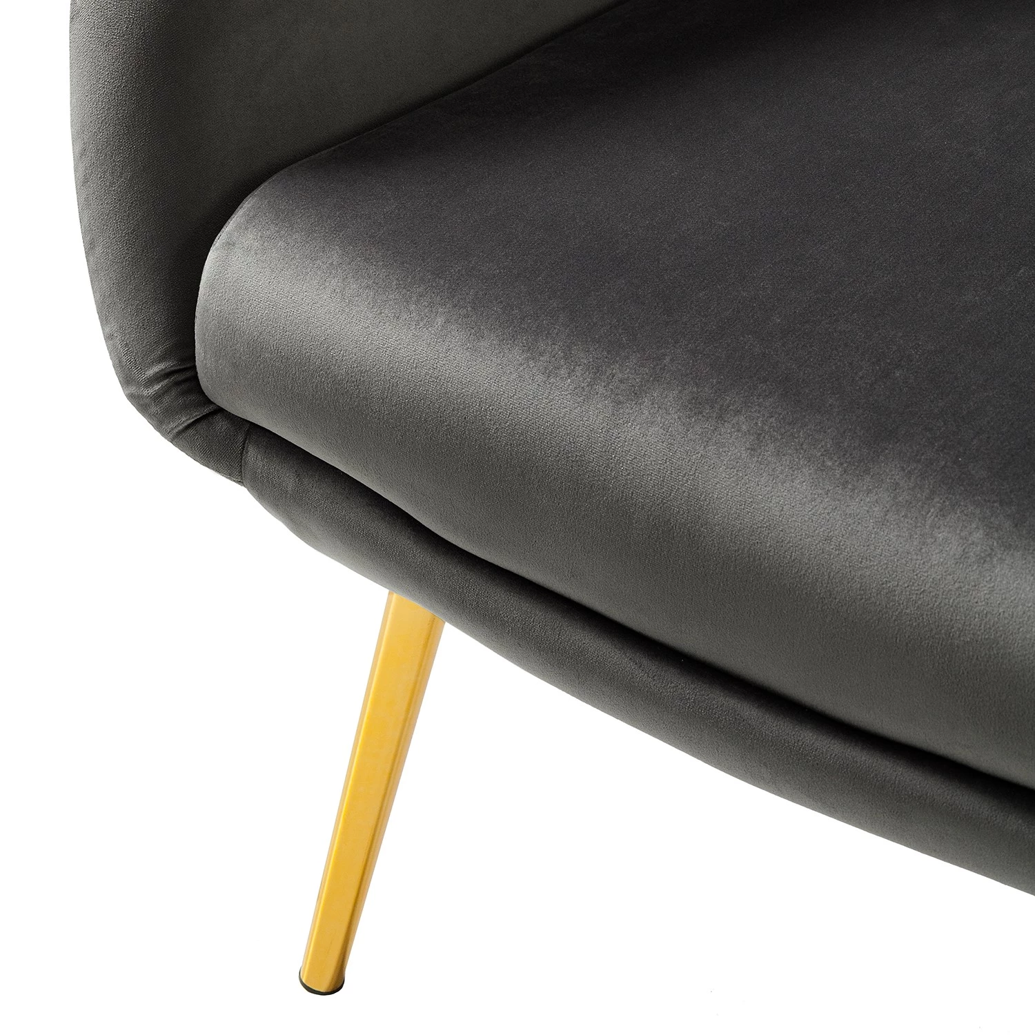 Jack & Alice Fauteuil Milawa - Velours - Gris 11 Jack & Alice Fauteuil Milawa - Velours - Gris – Image 9