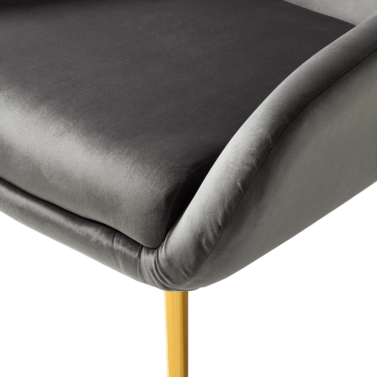 Jack & Alice Fauteuil Milawa - Velours - Gris 12 Jack & Alice Fauteuil Milawa - Velours - Gris – Image 10