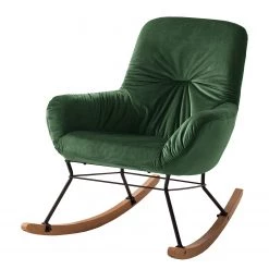 Mørteens Rocking chair Miles - Velours - Vieux vert