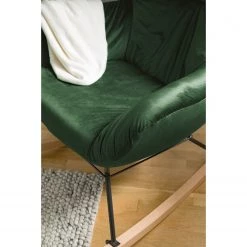Mørteens Rocking chair Miles - Velours - Vieux vert -Pas Cher Fauteuils Magasin 1000186961 210831 12185000005 MOOD DETAILS P000000001000186961 mood