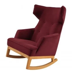 Tom Tailor Rocking Chair Cozy - Velours - Tissu TSV: 7 Bordeaux