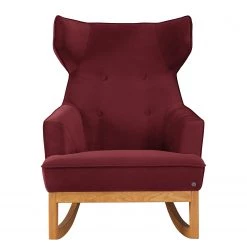 Tom Tailor Rocking Chair Cozy - Velours - Tissu TSV: 7 Bordeaux -Pas Cher Fauteuils Magasin 1000189235 191024 11133400028 DETAILS P000000001000189235