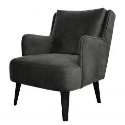 Jack & Alice Fauteuil Bariri I - Velours - Gris