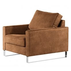 Loftscape Fauteuil Radon I - Microfibre Bice: Nougat