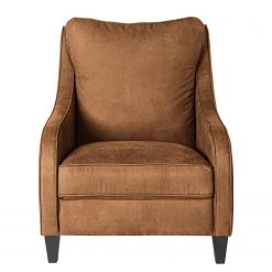 Maison Belfort Fauteuil Wingen I - Velours - Microfibre Bice: Nougat -Pas Cher Fauteuils Magasin 1000193032 191204 13440602330 DETAILS P000000001000193032