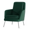 Norrwood Fauteuil Himos - Velours - Vert vieilli -Pas Cher Fauteuils Magasin 1000193837 191212 16452100269 IMAGE P000000001000193837